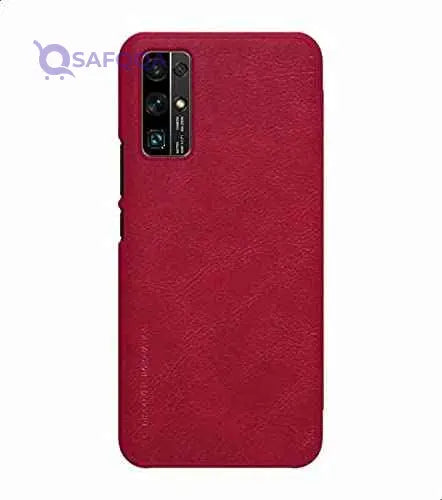 Nillkin Qin Leather Series Cover Case Designed For Huawei Honor 30 - Red - Safqqa Egypt