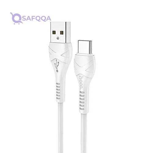 Hoco X37 - Cool Power Charging And Data Transmittion Cable Type-C Plug For Samsung Huawei Xiaomi Oppo - Safqqa