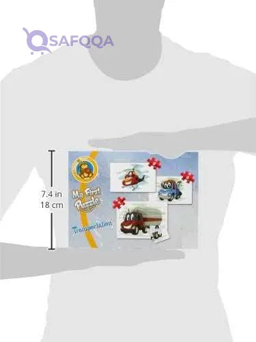 Fluffy bear vehicles shaped puzzle - 3 in 1 - Safqqa Egypt