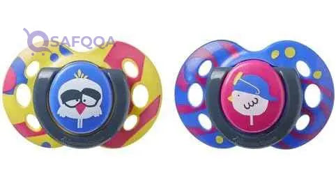 Tommee Tippee Pacifiers For Baby-2 Pcs (6-18 months) - Safqqa