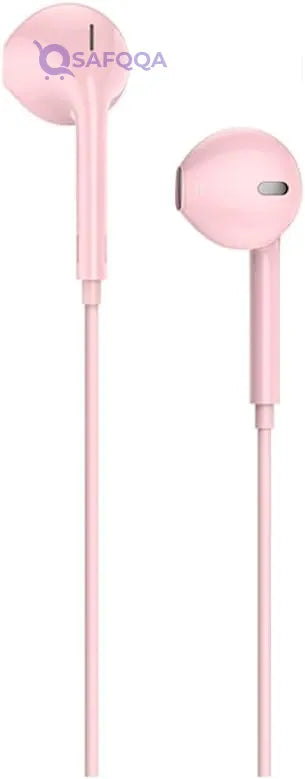 HOCO M55 Memory sound wire control earphones with mic,• Wire controls for easy music and call management - Safqqa