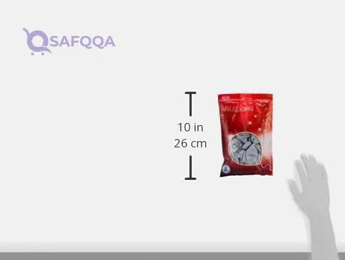 Verts Balloons Set ,50 Pieces, Silver Made from durable and flexible material - Safqqa