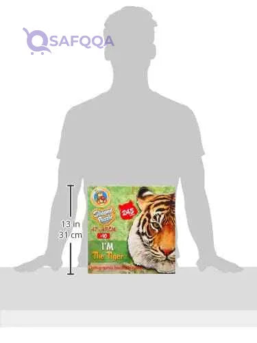 Fluffy Bear SH-7009 Tiger Shaped Puzzle - 245 Pieces - Safqqa