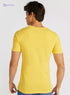 Solid V-neck Slim Fit T-shirt with Short Sleeves - Safqqa Egypt