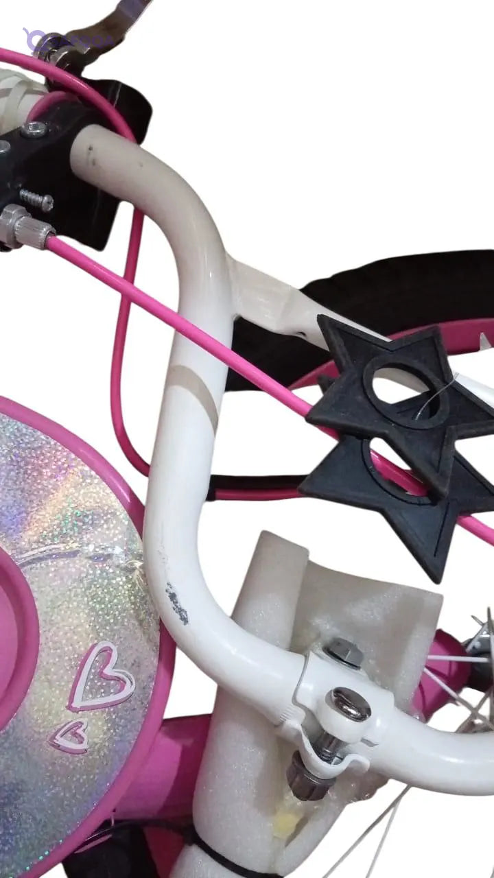 Spartan Bicycle for Kids Frozen Cars Princess Barbie Hot Wheels Character kids Bicycles | Little Children Girls With Training Wheels ( There are scratches and the box is damaged ) - Safqqa