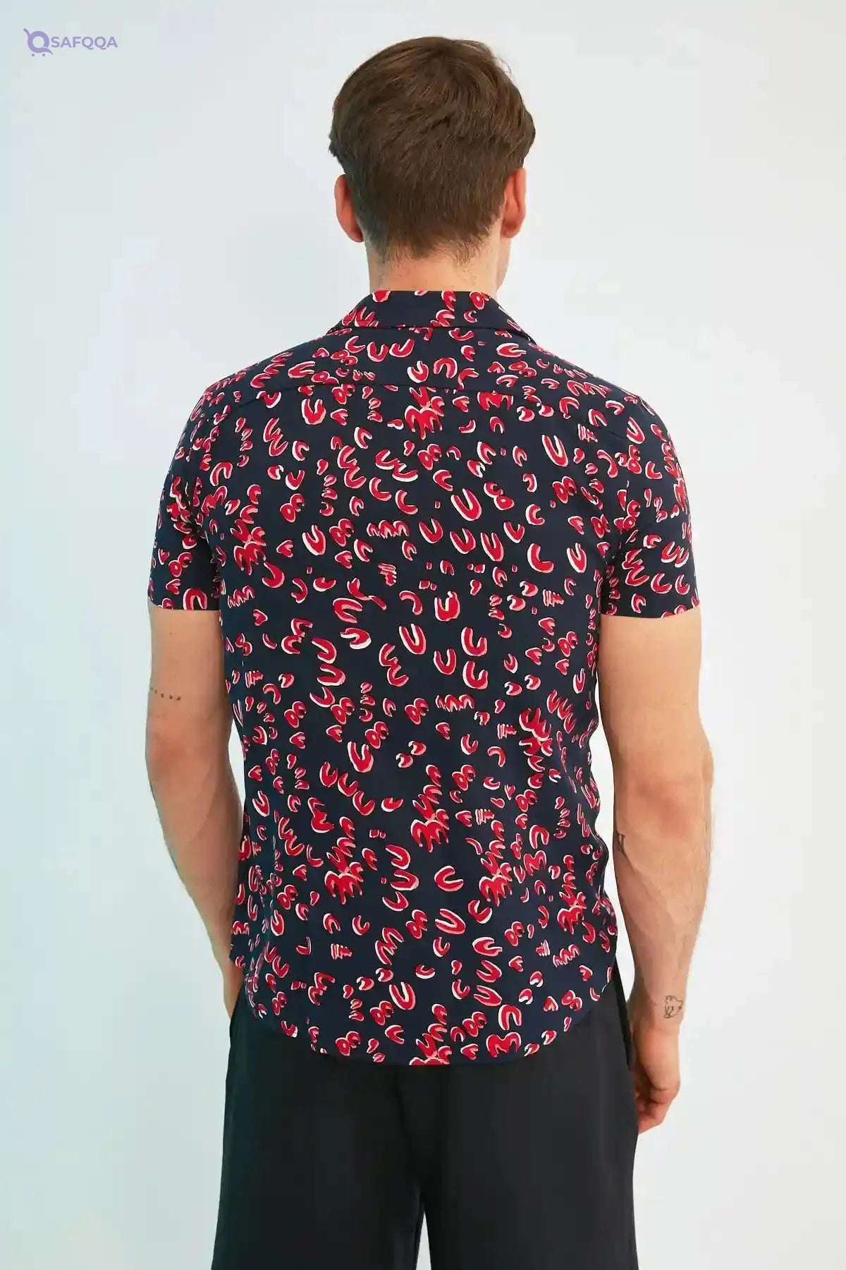 Trendyolmilla Men’s Regular Fit Short Sleeve Shirt with Cuban Collar - Safqqa Egypt