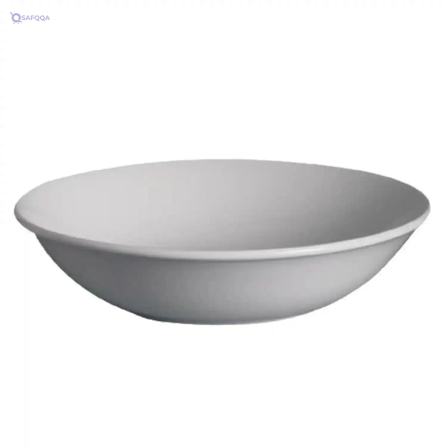 Fathy Mahmoud White porcelain Deep plate 31 cm - Safqqa
