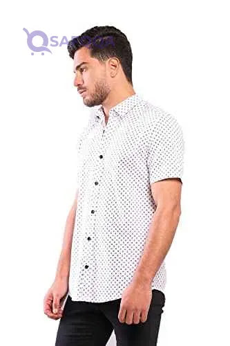White Rabbit Men's Short Sleeve Shirt (WR2097S22) - Safqqa Egypt