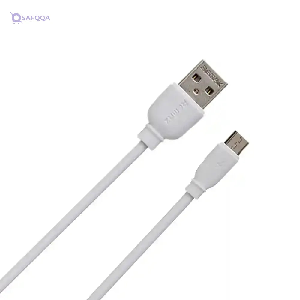 Remax rc-138m fast charging and data transmission lightning cable with 2.4a output 1000mm set of 2 pieces - white - Safqqa