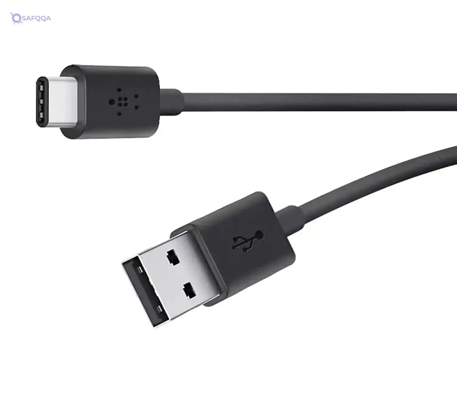 Keendex kx 2517 usb 2.0-a to type c charge and data transfer cable,1 meter - black - Safqqa