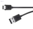 Keendex kx 2517 usb 2.0-a to type c charge and data transfer cable,1 meter - black - Safqqa