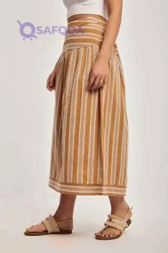 DALYDRESS Womens Fancy Full Embroidered Waist Fitted Skirt - Safqqa Egypt