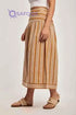 DALYDRESS Womens Fancy Full Embroidered Waist Fitted Skirt - Safqqa Egypt