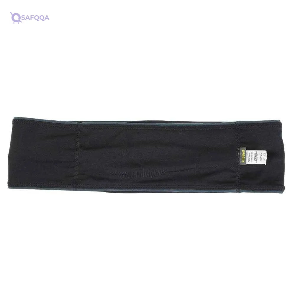 FlipBelt Black Zipper – Running & Workout Waist Belt - Safqqa