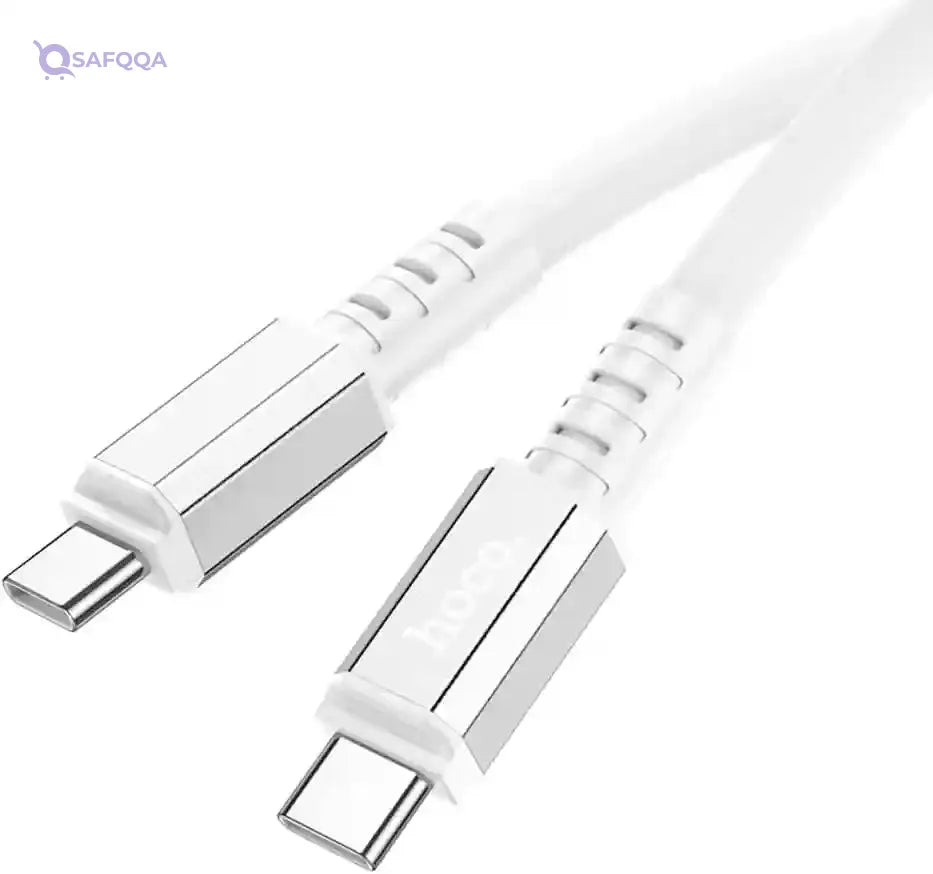 Hoco X85 Strength Silicone Fast Charging & Data Transmission Cable (60W – 3A – 1M) – USB-C to USB-C - Safqqa