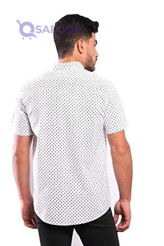 White Rabbit Men's Short Sleeve Shirt (WR2097S22) - Safqqa Egypt