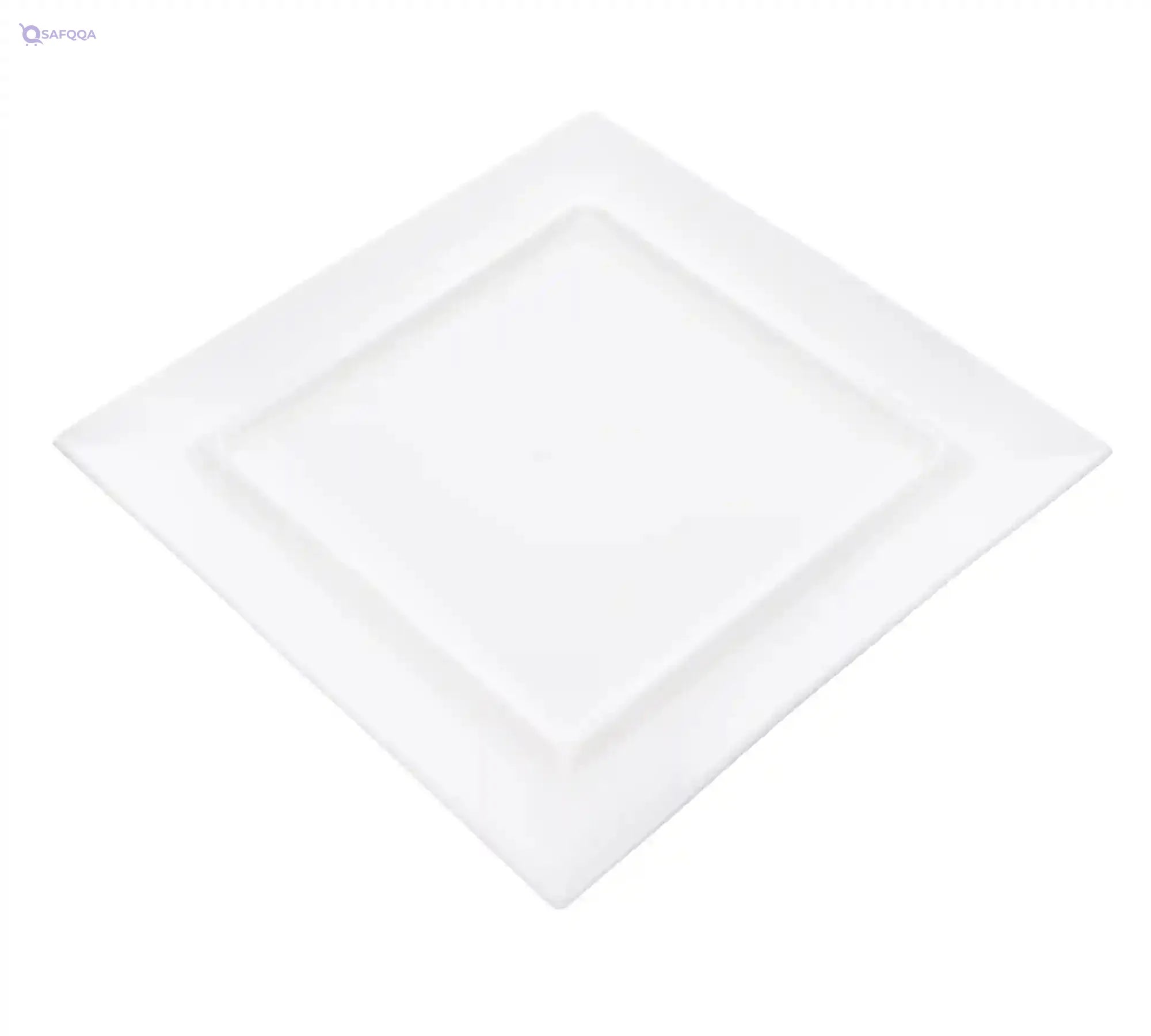 Tunisie Porcelaine Moonscape Square Plate For Home Uses, Restaurants & Hotels, 28Cm Dishwasher and microwave safe - Safqqa