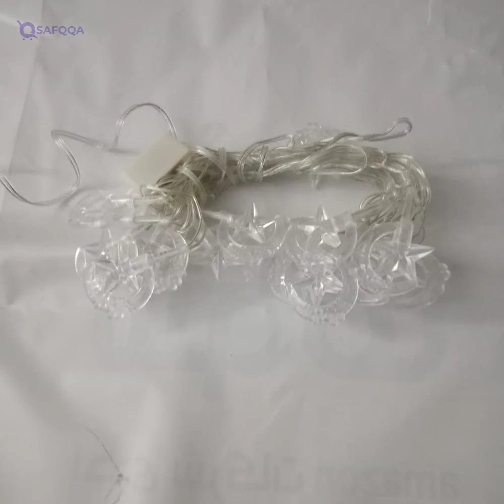 Ramadan Decoration Branch – Light Crescent and Star Lights - Safqqa