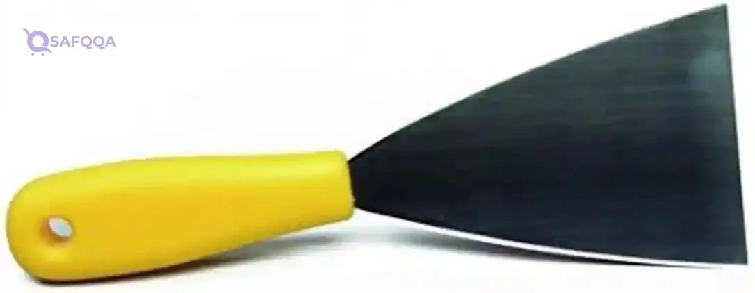 Maya Stainless Steel Spatula with PP Handle Medium (80 mm) Yellow 88080 - Safqqa Egypt