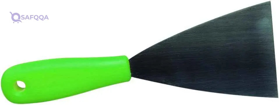 Maya Stainless Steel Spatula with PP Handle Stiff (80 mm) Green 88082 - Safqqa Egypt