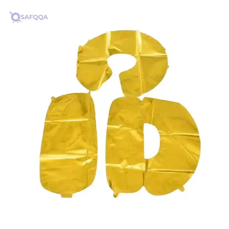 Foil Large Shiny Balloon Can Fills With Air Or Helium High Quality Materials Specially Made For Engagement Decoration Set Of 8 Pieces - Silver - Safqqa