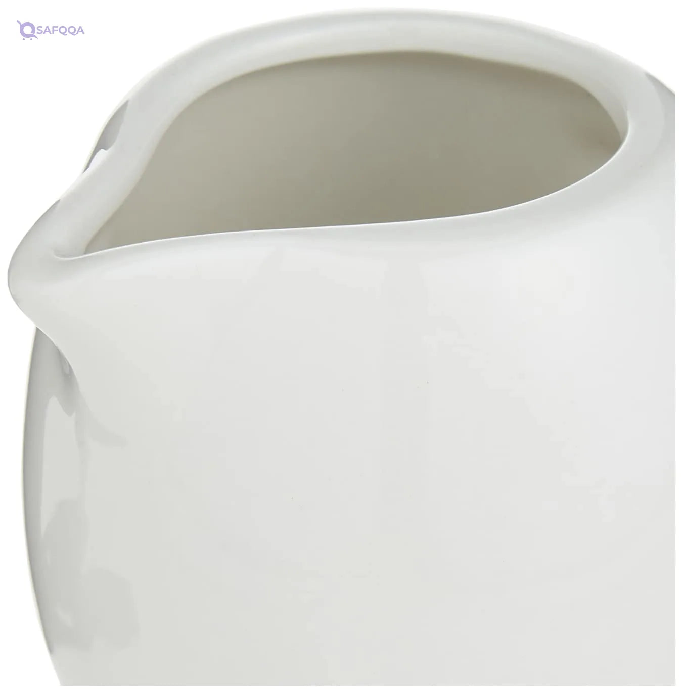 Porcelain Creamer – 120 ml Capacity, Ivory - Safqqa