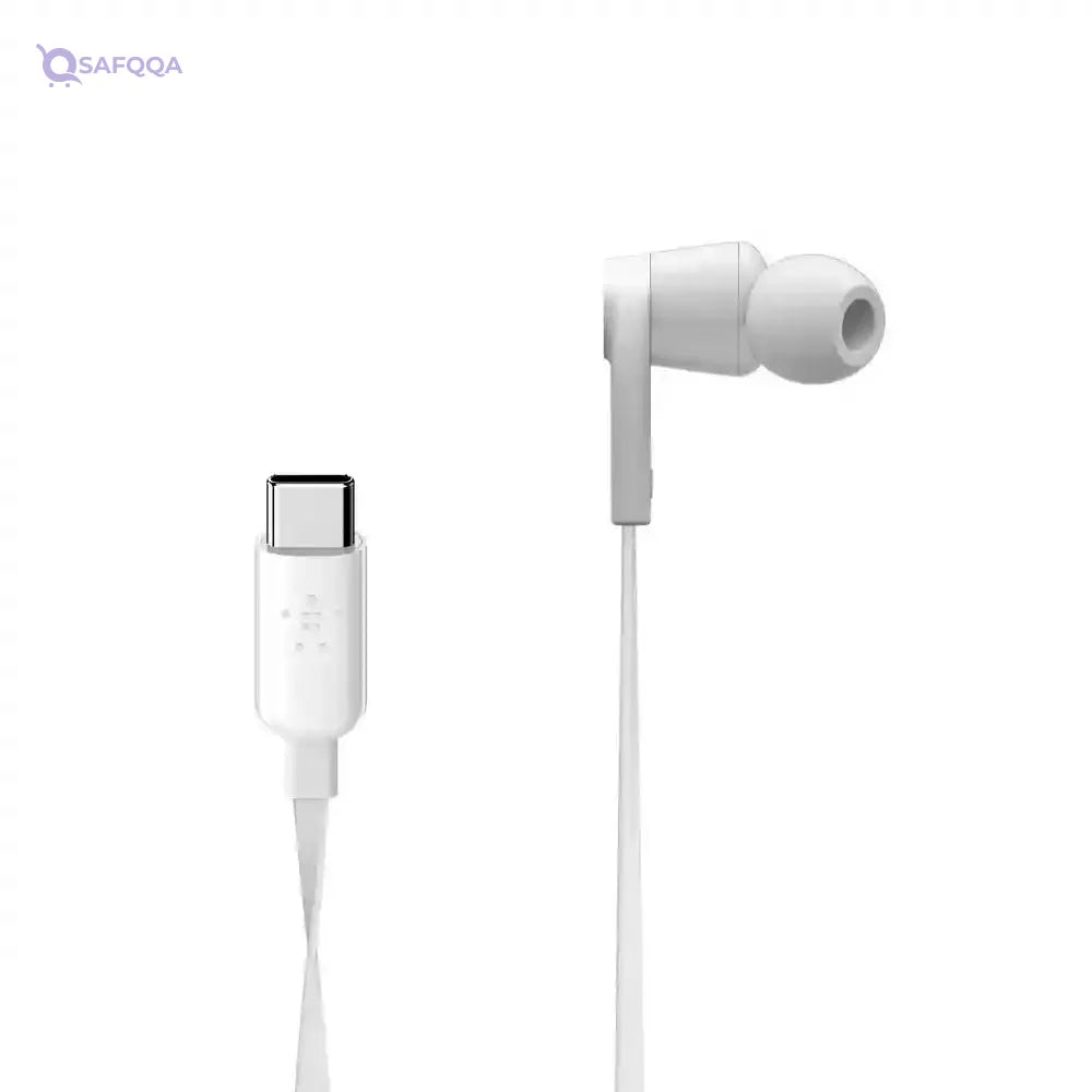 Belkin Wireless Earphones with USB-C Connector - High-Quality Sound - Safqqa
