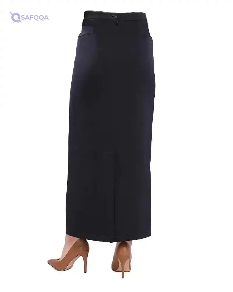 ESLA Long Skirt Dark Blue - Safqqa Egypt