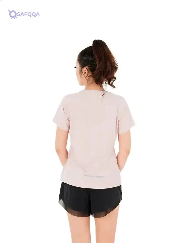 Anta Regular-Fit Front Logo Running T-shirt for Women - Safqqa