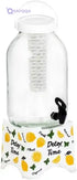 Herevin Beverage Dispenser with Stand with Infuser, 5 Liter Capacity, White - Safqqa