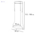 WENKO Coat Rack Freestanding, Clothes Hanger Stand for Entryway, Coat Rack with Shoe Storage, Adjustable Corner Coat Rack, White/Chrome, Holds up to 110lbs, 27.6 x 44-65.4 x 21.7 in - Safqqa