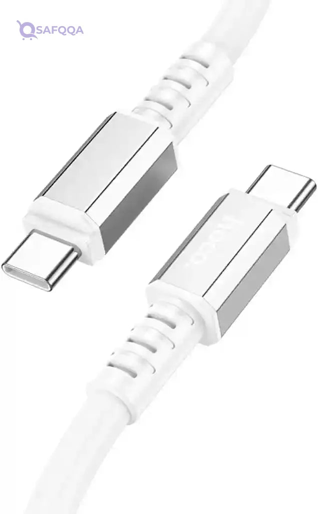 Hoco X85 Strength Silicone Fast Charging & Data Transmission Cable (60W – 3A – 1M) – USB-C to USB-C - Safqqa