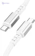 Hoco X85 Strength Silicone Fast Charging & Data Transmission Cable (60W – 3A – 1M) – USB-C to USB-C - Safqqa