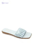 Dejavu Transparent Strapped Flat Slippers - Safqqa Egypt