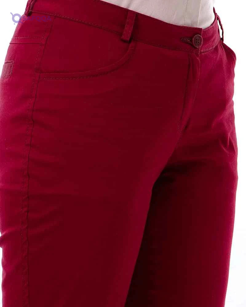 Esla Women's Slim-Leg Solid Casual Pants - Safqqa Egypt