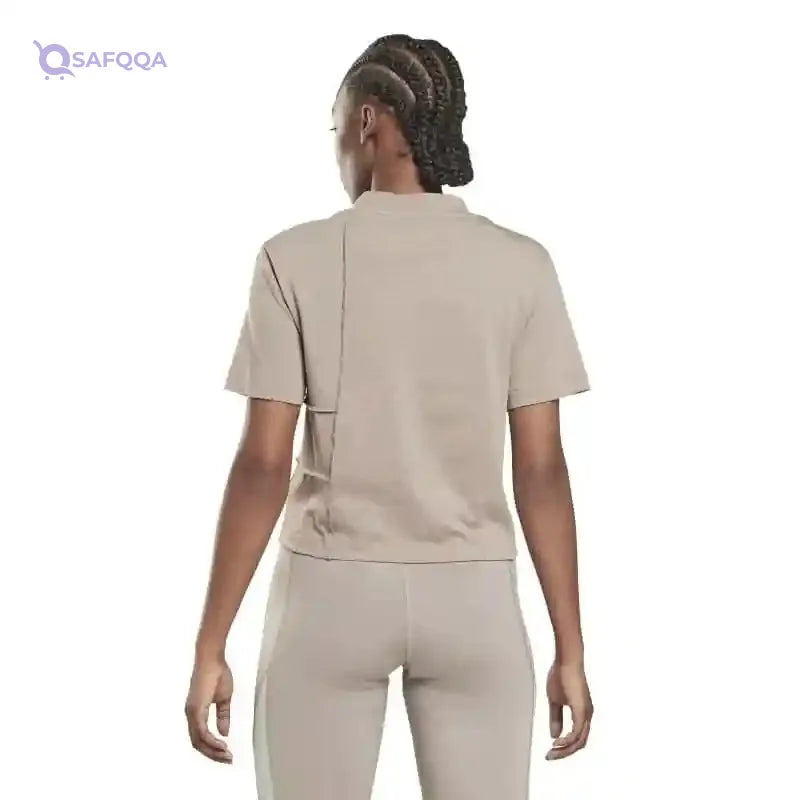 Reebok MYT Cut & Sew Tee BOUGRY HB1064 – Training Graphic Short Sleeve Tee for Women - Safqqa