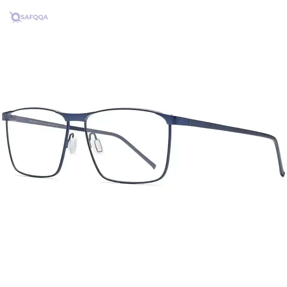 Fonex Pure Titanium Glasses Frame for Men,Square Full Rim Myopia Optical Eyeglasses - Safqqa