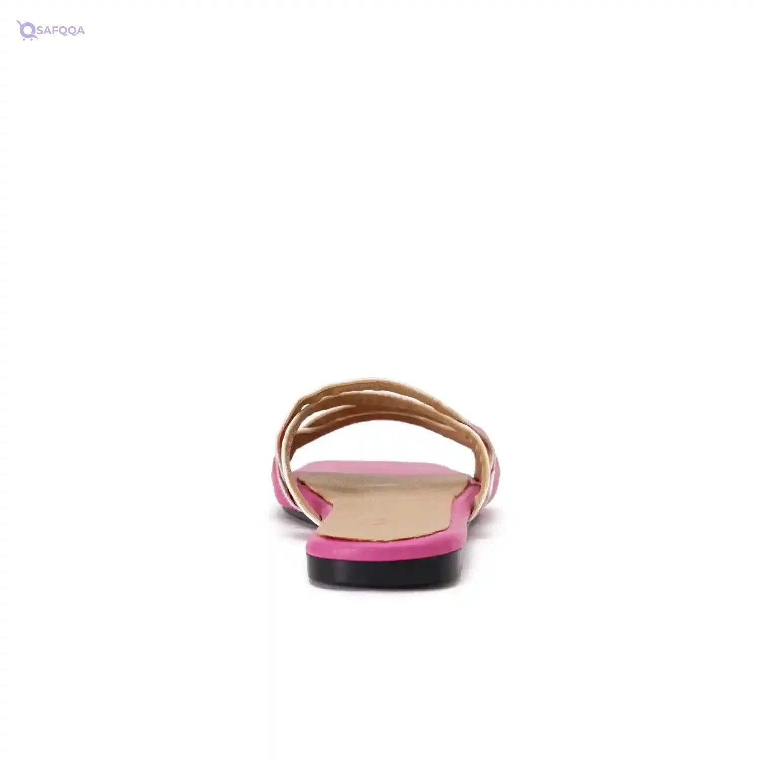 Tgs Womens Double Loop Slipper Flat Sandal, Fuchsia, 38 EU - Safqqa Egypt