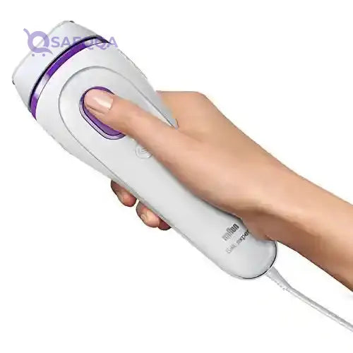 Braun Hair Removal BD 3006, White/Violett + Limited Edition Kapitza Product Pouch - Safqqa