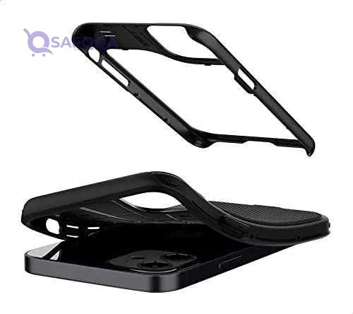 Spigen Hybrid NX Case Designed for iPhone 12 Mini (2020) - Matte Black - Safqqa Egypt