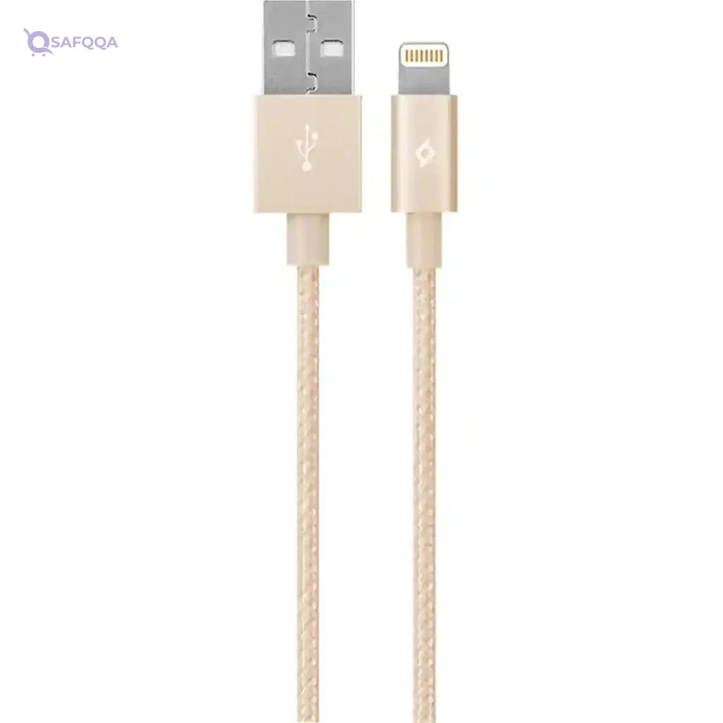 TTEC 2DKM02A ALUMICABLE MFI LIGHTNING TO USB DATA CABLE, 120 CM - GOLD - Safqqa Egypt