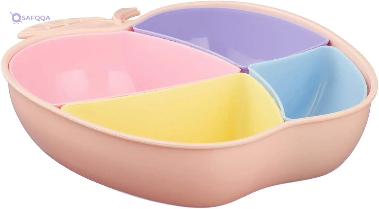 Elyassin Plastic Snack And Nut Dish With 4 Compartments - Safqqa