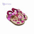 Bellino Flower Embellished Elastic Back Strap Thong Sandals for Girls- Damage Box - Safqqa Egypt
