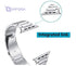Watch band 42mm 44mm , stainless steel metal wristband strap bracelet for apple watch band 42mm44mm series 5 series 4 iwatch bands (silver - Safqqa