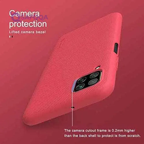 Nillkin super frosted back cover for huawei p40 lite - red - Safqqa