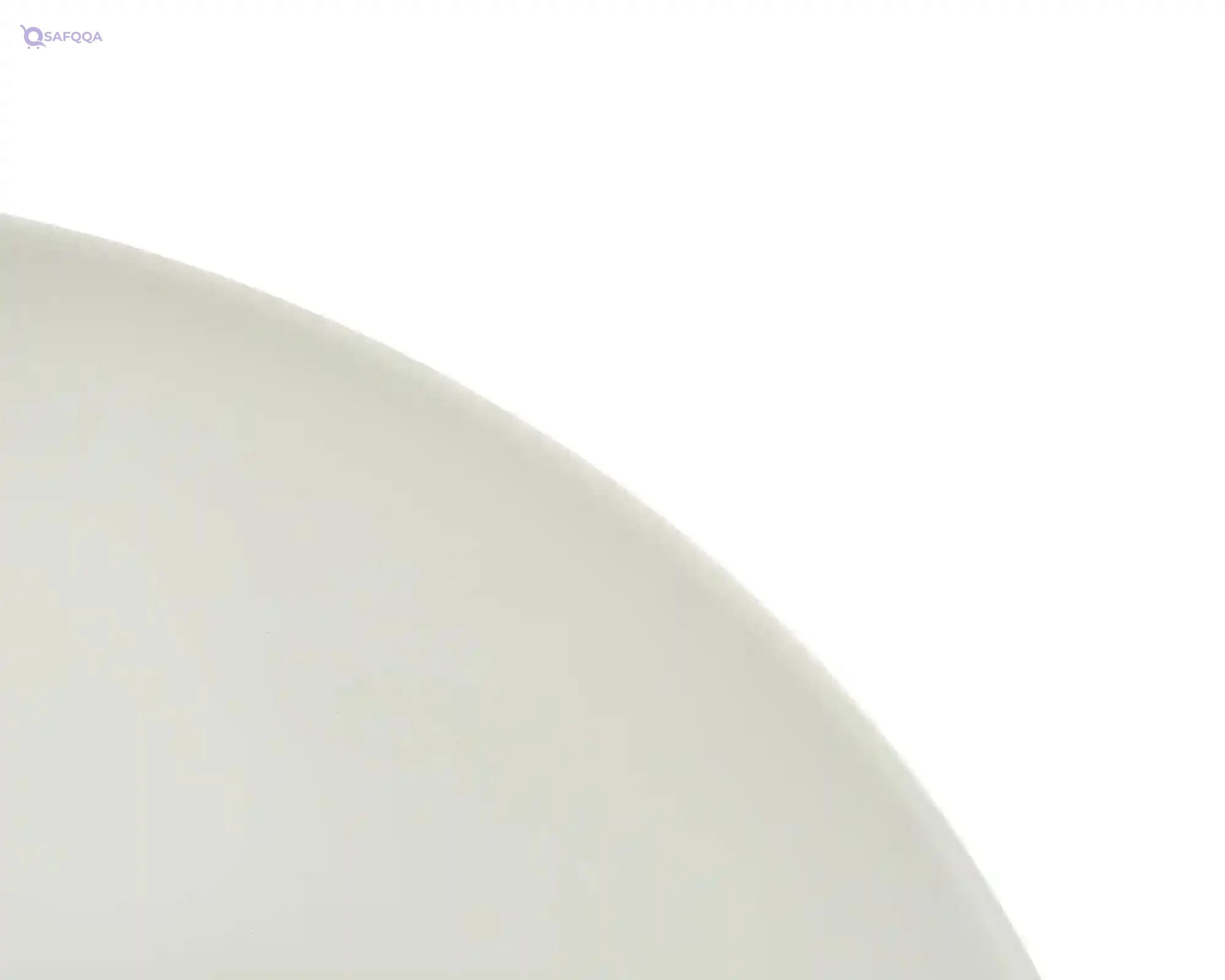 Rosa FM Plain Fruit Serving Plate, White - Safqqa