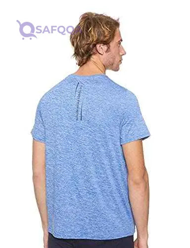 Magma Chest-Logo Round-Neck Short-Sleeve Regular Fit T-shirt for Men - Safqqa Egypt
