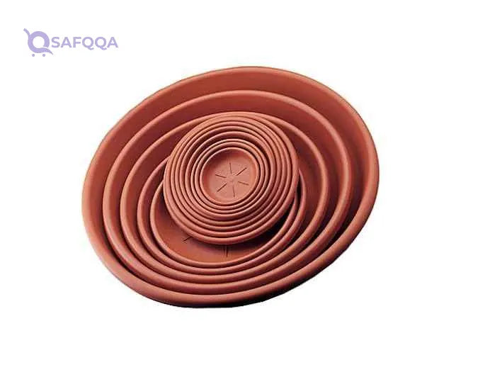 Bama Round Saucer, 20114, Red Brown, Plastic - Made In Italy - Safqqa Egypt