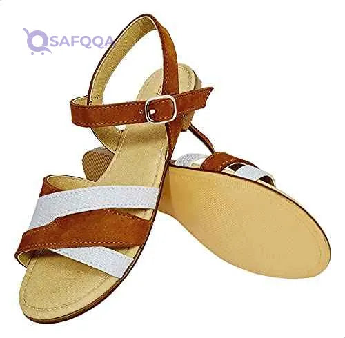 Summer Slingback Velcro Closure Flat Sandals for Girls - Safqqa Egypt