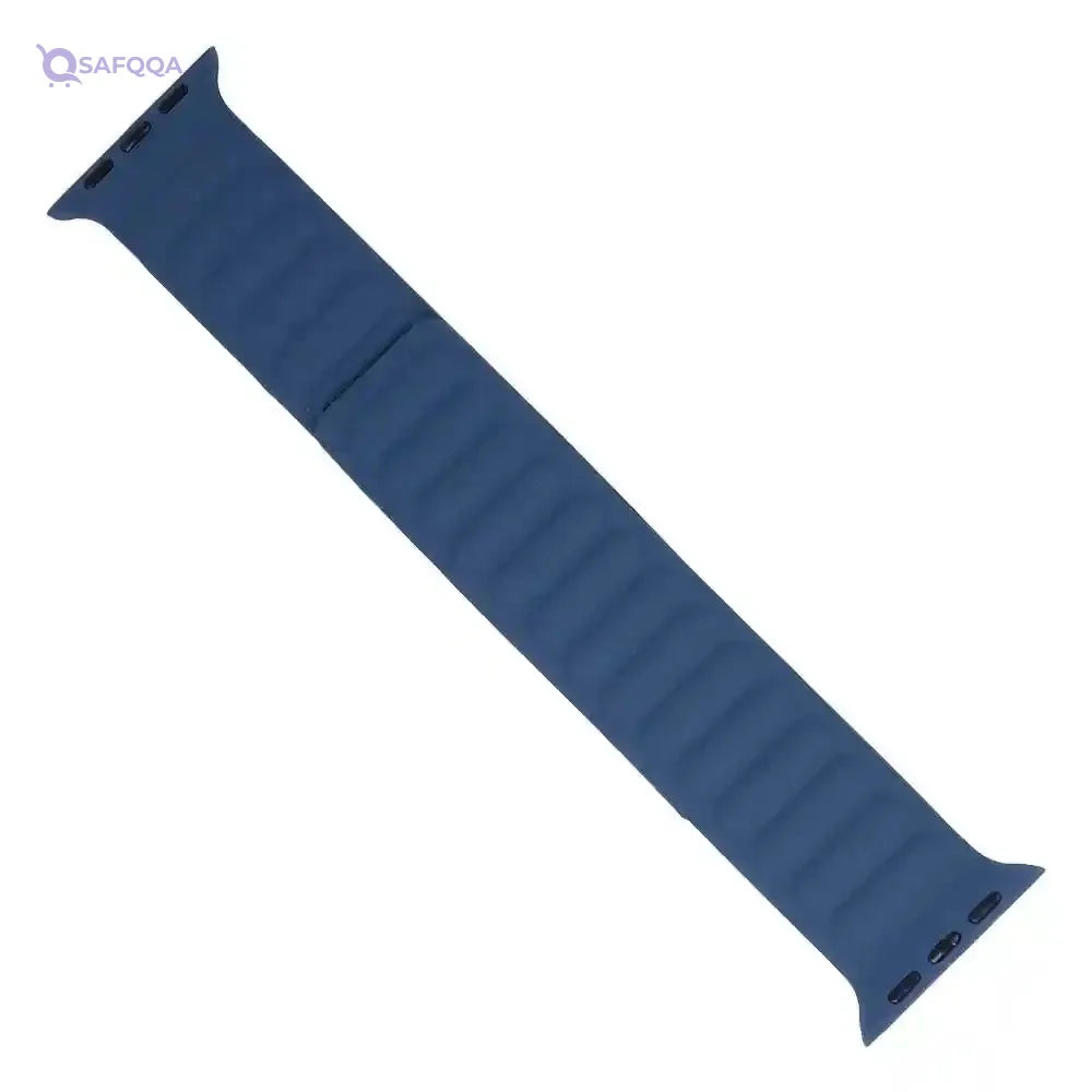 Generic Silicon Waterproof Wide Magnatic Watch Replacement Strap Compatible For Watch 40MM Or 41MM - Navy Brown - Safqqa Egypt